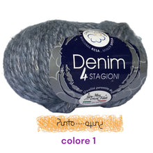 Carica l&#39;immagine nel visualizzatore di Gallery, Miss Tricot DENIM 4 STAGIONI
